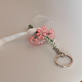 Sakura Buket Anahtarlık - Pembe