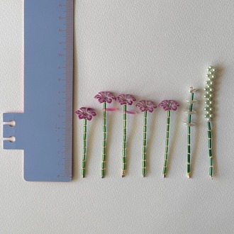 Sakura Buket Anahtarlık - Mor