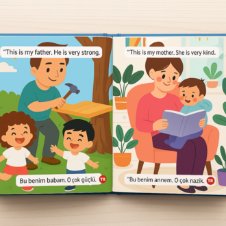 Bilingual children’s storybook "Meet My Family / Benim Ailem"