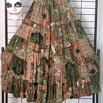 huzur patchwork desen Viskon etek 