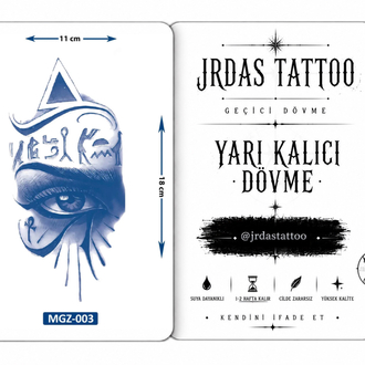 Yarı Kalıcı Orta Boy Dövme: Göz ve Piramit Sırrı