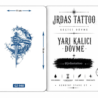 Dolunay& Kılıç Geçici Dövme 