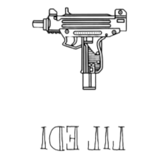 UZİ SİLAH GEÇİCİ DÖVME 