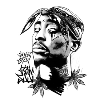 Geçici Dövme | Tupac Shakur Tasarımı – Efsanevi Rapçi ve Aktivistin İfadesi