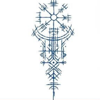 Yarı Kalıcı Orta Boy Viking Sembolü Dövmesi
