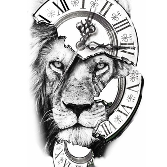 ASLAN FİGÜRLÜ GEÇİCİ DÖVME 