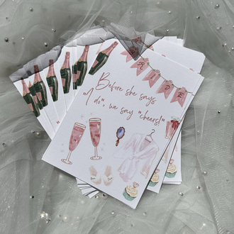 Bride Cheers Card (12 adet)