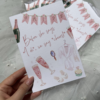 Bride Cheers Card (12 adet)