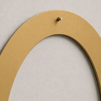 Oval Metal Çerçeve Seti | Dekoratif Duvar Çerçevesi | Mat Gold & Siyah