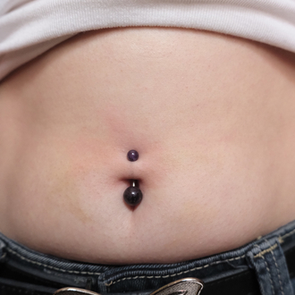 Ametist Navel Piercing - Aley X Kaaida