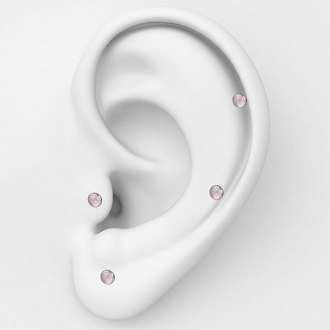 Pembe Kuvars Piercing - Aley X Kaaida