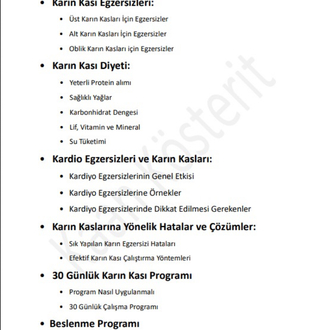 Karın Kası Nasıl Yapılır