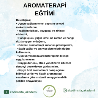 AROMATERAPİ EĞİTİMİ