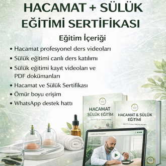  Son 11 Kişi HACAMAT + SÜLÜK EĞİTİMİ SERTİFİKASI (Sülük Canlı Ders Dahil)