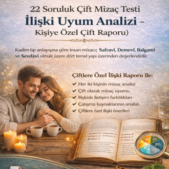 Profesyonel Çift Mizaç & İlişki Uyum Analizi – Kişiye Özel Detaylı Rapor