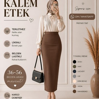 4 ADET KALEM ETEK   (7 RENK SEÇENEKLERİ AÇIKLAMA VE KAYDIRMALI GÖRSELLERDE)