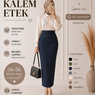 1 ADET KALEM ETEK (7 RENK SEÇENEKLERİ AÇIKLAMA VE KAYDIRMALI GÖRSELLERDE)