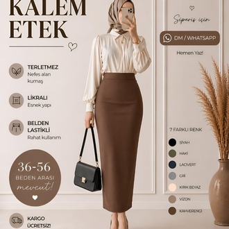 1 ADET KALEM ETEK (7 RENK SEÇENEKLERİ AÇIKLAMA VE KAYDIRMALI GÖRSELLERDE)