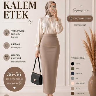 1 ADET KALEM ETEK (7 RENK SEÇENEKLERİ AÇIKLAMA VE KAYDIRMALI GÖRSELLERDE)