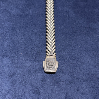 İtalyan balık sırtı aslan model bileklik 11 mm