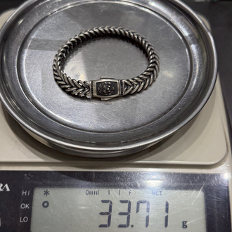 İtalyan balık sırtı aslan model bileklik 11 mm