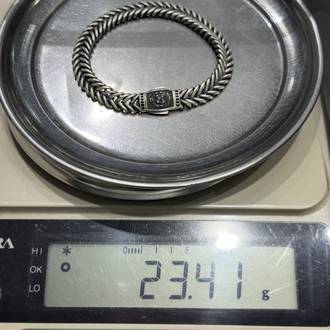 İtalyan balık sırtı aslan model bileklik