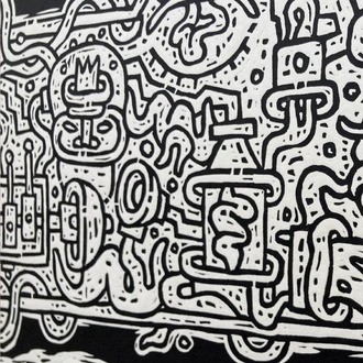 Submarine, Linocut print - Edition of 16