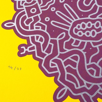 Silkscreen Print Ship, Edition of 21