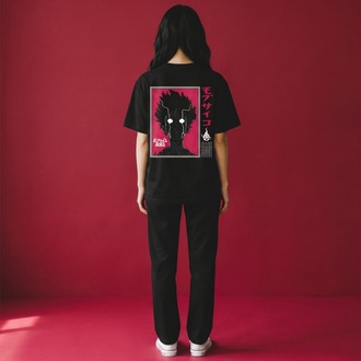 Beyaz Göz Anime Oversize T-Shirt