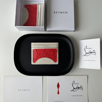 Christian Louboutin Premium Kartlık KREM HAKİKİ DERİ (KUTULU, SERTİFİKALI)