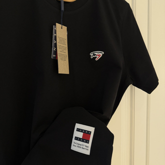 TOMMY Premium++ Tshirt Siyah %100 Pamuk