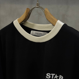 GOLDEN GOOSE Premium++ Tshirt Siyah %100 Pamuk