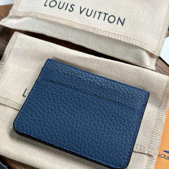 LV Kartlık Lacivert %100 HAKİKİ DERİ (KUTULU, TOZ TORBALI)