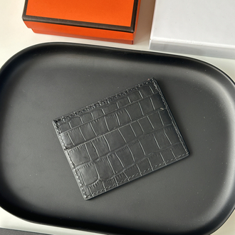 HERMES Kartlık %100 HAKİKİ DERİ (Siyah)