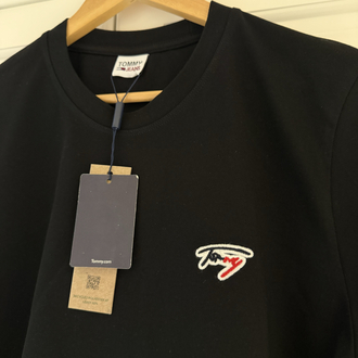 TOMMY Premium++ Tshirt Siyah %100 Pamuk