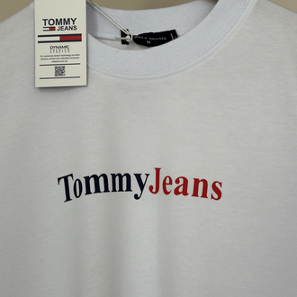 TOMMY Premium Tshirt Beyaz %100 Pamuk