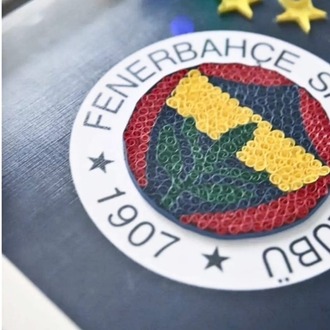 Fenerbahçe Taraftarına Özel Quilling Tablo Şık Duvar Dekoru