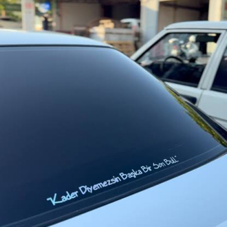 Arka cam sticker