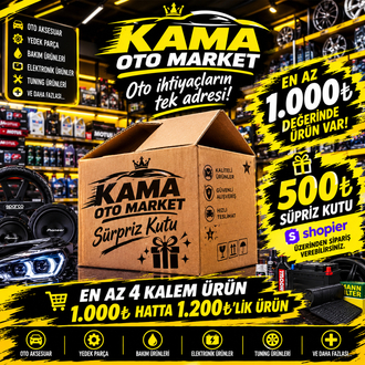 1.100₺ değerinde ürün her kutu içinde var