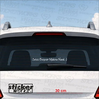 Arka cam sticker