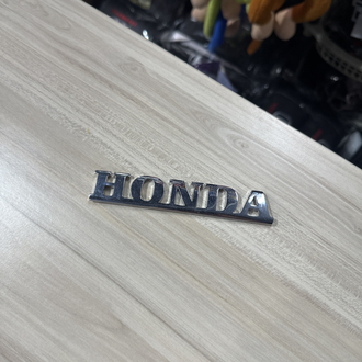 Honda metal yazı 