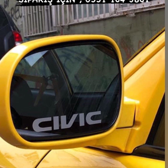 Civic ayna yazı
