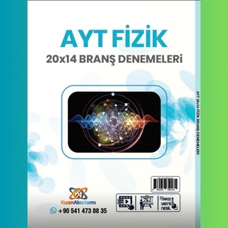 Kuan Akademi AYT Fizik 20x14 Branş Denemeleri (Video Çözümlü)