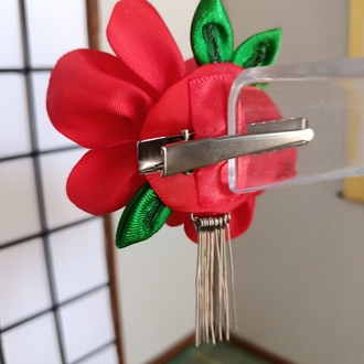 Gelincik Kanzashi Saç Tokası