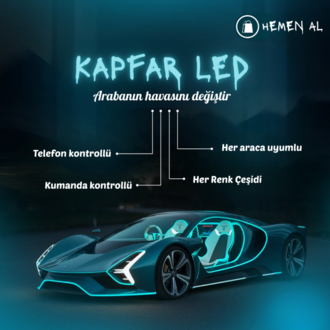 RGB Renk Değiştiren Araç İçi Ambiyans LED