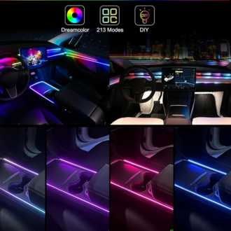 RGB Renk Değiştiren Araç İçi Ambiyans LED