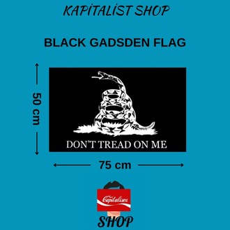 BLACK GADSDEN FLAG