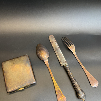 Gümüş tuğralı set