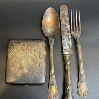 Gümüş tuğralı set