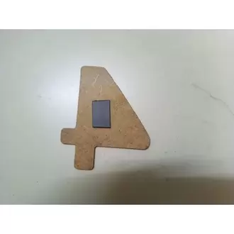 4 Yaş Ahşap Örümcek Dtf baskılı Mdf Magnet – Kişiye Özel Doğumı 6x7 Cm Foto 10 Adet